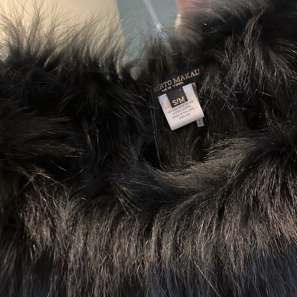 HP! ! Blue Fox Fur Bra/Wrap - Picture 5 of 7